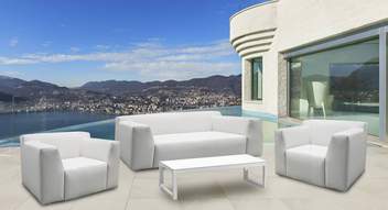 Sillón confort tapizado para jardín [Basmania] de Hevea - imagen 2