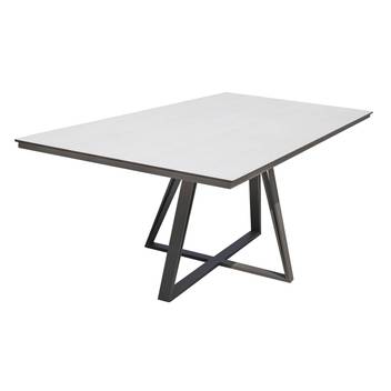 Mesa Aluminio o HPL Bonaire de Hevea - Mesa de aluminio con tablero lamas de aluminio o HPL de 180 o 220 cm. Disponible en varios colores.