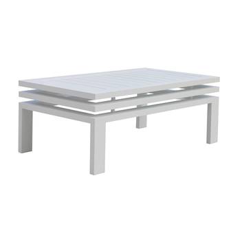 Mesa Aluminio Caledonia-4 de Hevea - Mesa de centro super lujo de alumino color blanco, antracita, champagne, plata o marrón