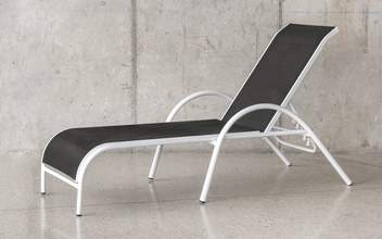 Cama/Tumbona apilable de  aluminio [Horlen] de Hevea - imagen 3