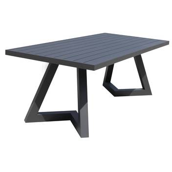 Mesa ▯220 de aluminio o tablero HPL [Gloris] de Hevea - Mesa de aluminio para jardín, con tablero aluminio, HPL, Fenolico o Piedra. Disponible en dos medidas (180 y 220 cm) y en varios colores.