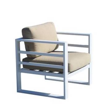 Sofá 2p + 2 sillones + mesa de aluminio [Marsel] de Hevea - imagen 3