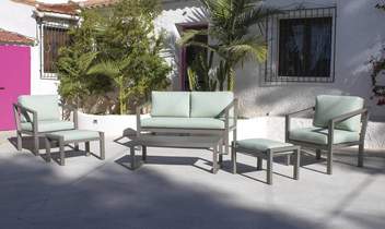 Taburete aluminio c/cojín de jardín [Standard-XL] de Hevea - imagen 4