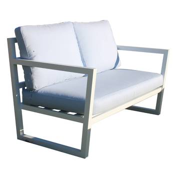 Sofá 2 plazas de aluminio para jardín [Piona] de Hevea - Sofá relax 2 plazas de aluminio para exterior. Disponible en cinco colores diferentes.