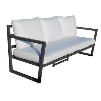 Sofá 3 plazas de aluminio para jardín [Piona] de Hevea - Sofá relax 3 plazas de aluminio para exterior. Disponible en cinco colores diferentes.