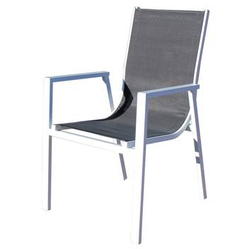 Mesa ▯160 aluminio-HPL + 4 sillones [Córcega-Si] de Hevea - imagen 3