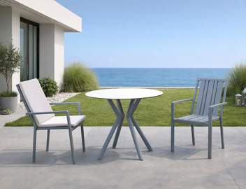 Sillón comedor de aluminio para jardín  [Paola] de Hevea - imagen 4