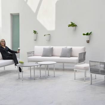 Sillón confort de aluminio con cuerda [Cloe] de Hevea - imagen 4