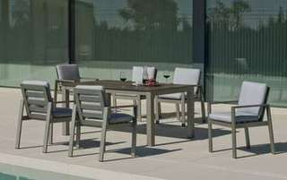 Mesa ▯180 de aluminio y tablero HPL [Camelia] de Hevea - imagen 9