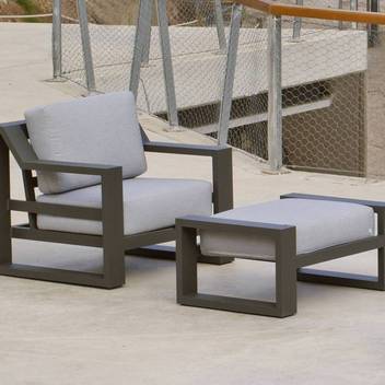 Sillón confort de aluminio para jardín [Rosenborg] de Hevea - imagen 2