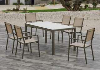 Mesa comedor-jardín ▯ de alumino y HPL[Córcega] de Hevea - imagen 2