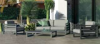 Sofá 2p + sillones + mesa + taburetes [Cosmos] de Hevea - imagen 3