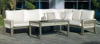 Mesa de centro ▯135 de aluminio-cuerda [Estambul] de Hevea - imagen 8