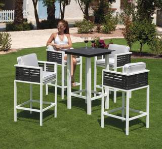 Mesa de bar-jardín ▢70 de aluminio [Boracay] de Hevea - imagen 2