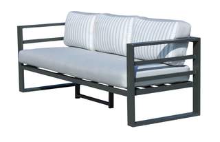 Sofá Aluminio Dalas-3 de Hevea - Sofá relax 3 plazas de aluminio para jardín o terraza. Disponible en color blanco o antracita.