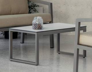 Set aluminio: sofá 2p + sillones + mesa [Lovenia] de Hevea - imagen 4