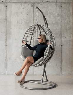 Sillón colgante de aluminio y cuerda [Valery] de Hevea - imagen 2