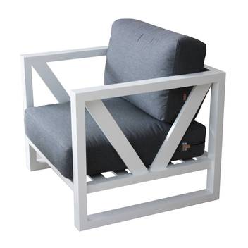 Sofá 2p + 2 sillones + mesa de aluminio [Ventus] de Hevea - imagen 2