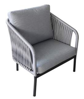 Sillón confort de aluminio y cuerda [Yina] de Hevea - imagen 2