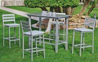 Mesa de bar-jardín ▯130 de aluminio [Tropea] de Hevea - imagen 4