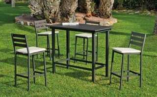 Mesa de bar-jardín ▯130 de aluminio [Tropea] de Hevea - imagen 3