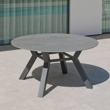 Mesa ◯150 de aluminio con tablero piedra [Veneto] de Hevea - imagen 1