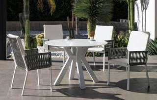 Mesa ◯120 de aluminio y Krion [Valonia] de Hevea - imagen 2