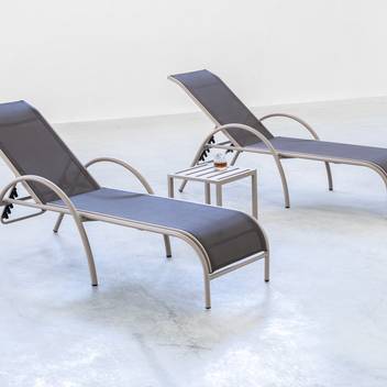 Cama/Tumbona apilable de  aluminio [Horlen] de Hevea - imagen 2