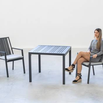 Sillón comedor de aluminio para jardín  [Paola] de Hevea - imagen 5