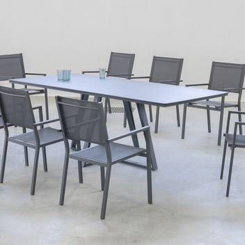 Mesa ▯ patas de aluminio y tablero HPL [Bonaire] de Hevea - imagen 4