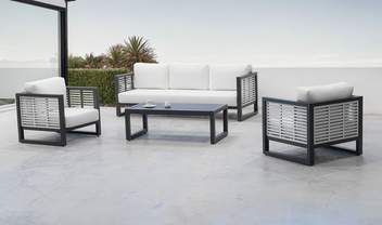 Set alum bicolor: sofá 3p+ 2 sillón+ mesa [Mariet] de Hevea - imagen 2