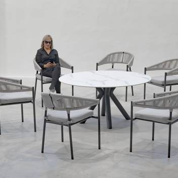 Sillón comedor de aluminio y cuerda [Espinel] de Hevea - imagen 3