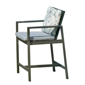 Sillón Coctel Aluminio Luxe [Marlet] de Hevea - Lujoso sillón alto de coctel, para jardín o terraza. Disponible en color blanco, antracita, champagne, plata o marrón.