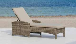 Cama/tumbona con brazos de ratán [Borsalino] de Hevea - imagen 2