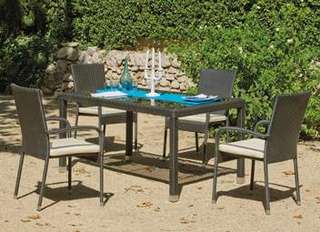 Sillón comedor-jardín apilable de ratán [Ampurias] de Hevea - imagen 2