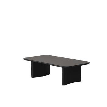 Mesa de centro aluminio [Santa Ana] de Mooma - Mesa de centro con patas y top de aluminio color antracita para jardín o terraza.
