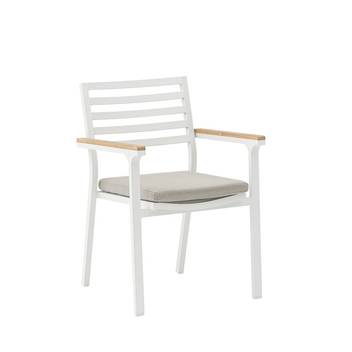 Sillón comedor de aluminio y teca [Broome] - imagen 2