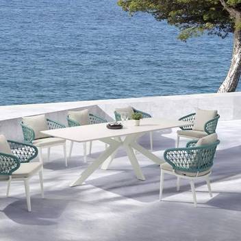 Sillón comedor aluminio y cuerda [Isabela] - imagen 5
