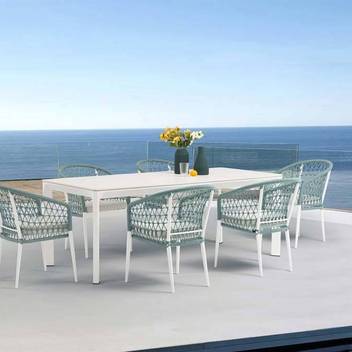 Silla comedor aluminio y cuerda [Nelayan] - imagen 4