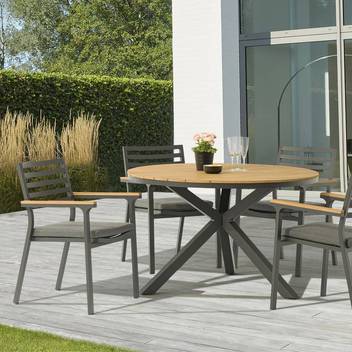 Sillón comedor de aluminio y teca [Broome] - imagen 7