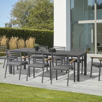 Sillón comedor de aluminio y teca [Broome] - imagen 8
