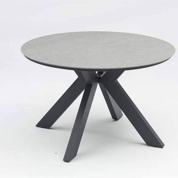 Mesa ◯ 120 de aluminio y piedra [Bais] - imagen 8