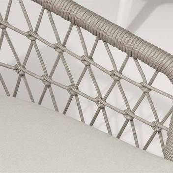 Sofá 3 plazas aluminio y cuerda [Neleyan] - imagen 15