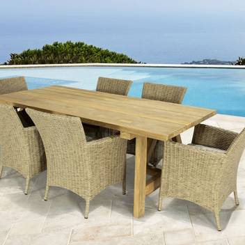Sillón comedor-jardín de ratán [Trinity] - imagen 4