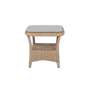 Mesa auxiliar 45x45 de ratán [Oregón] - imagen 3