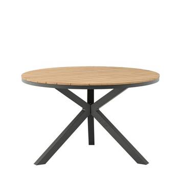 Mesa ◯120 de aluminio y teca [Sidney] - imagen 6