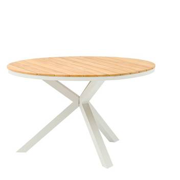 Mesa ◯120 de aluminio y teca [Sidney] - imagen 13