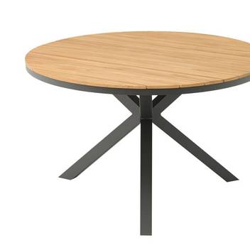 Mesa ◯120 de aluminio y teca [Sidney] - imagen 14