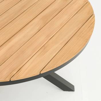 Mesa ◯120 de aluminio y teca [Sidney] - imagen 16