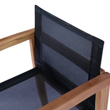 Sillón Teca y Textilene Negro - imagen 8